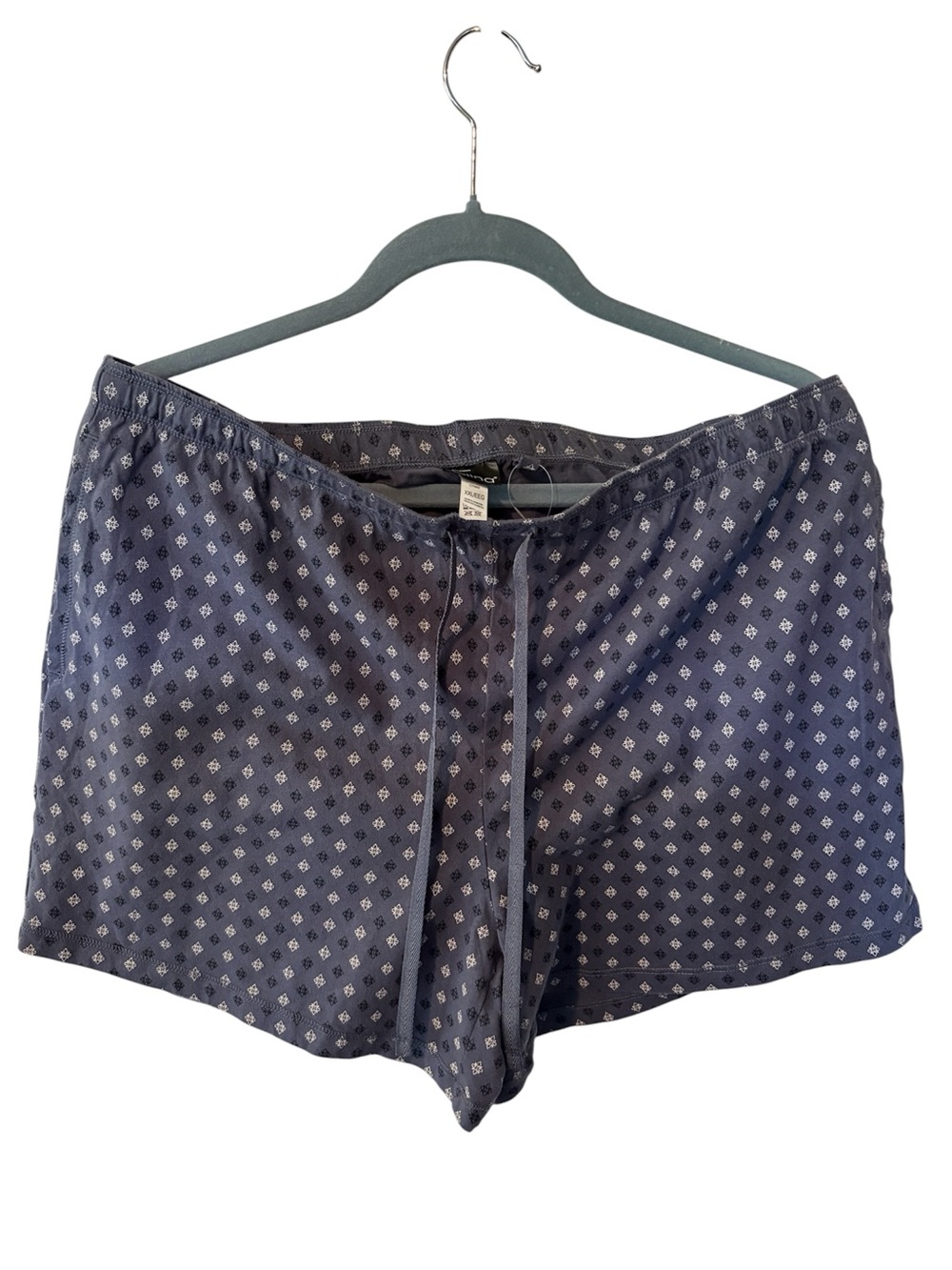 Felina Navy Blue Printed Boxer Shorts with White Motif